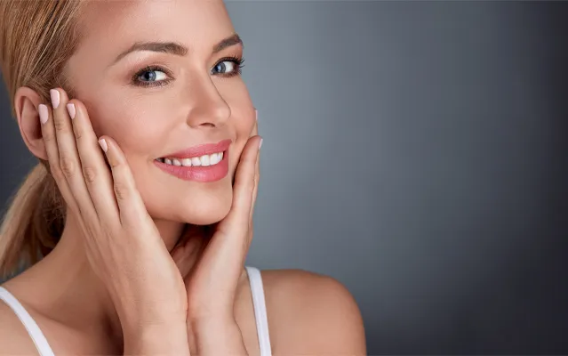 An woman with beautiful skin. Schedule facial treatments from ProCare Wellness Institute in Virginia Beach.