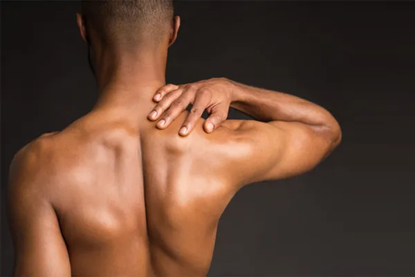 Radiofrequency-Microneedling-for-Back-Clinic A man with a smooth back. Schedule Radiofrequency Microneedling for Back Skin Treatment from ProCare Wellness Institute in Virginia Beach.