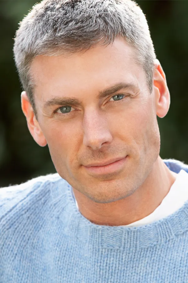A man with a tight jawlline. Get Radiofrequency Microneedling for Face and Jawline Skin Treatment from ProCare Wellness Institute in Virginia Beach.